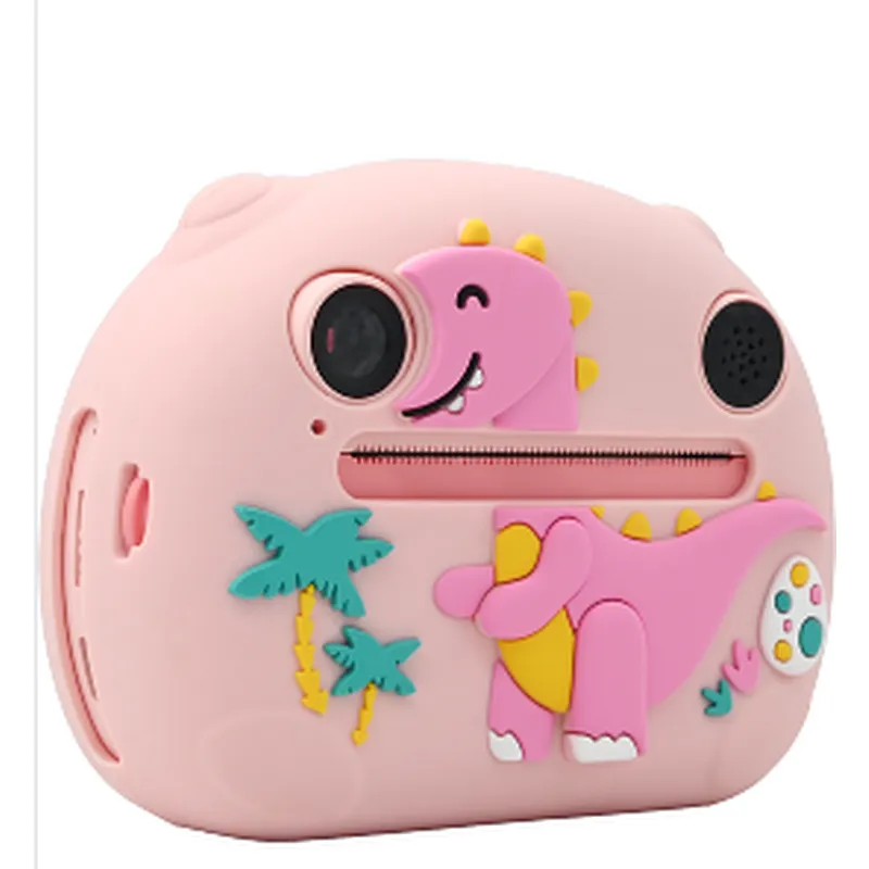 Lightweight Handheld Kid Camera Safe Round Edge Design, All-in-One Photo Video Print Educational Toy